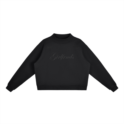 Girlfrnds Mock-Neck Crew Sweatshirt
