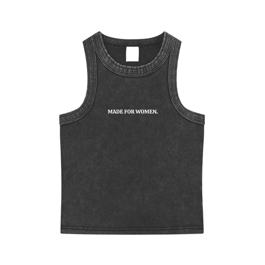 Made for Women Cropped Tank(white text)